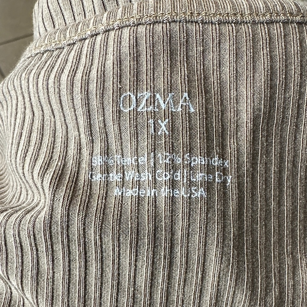 OZMA Chocolate Ribbed Bodysuit - Picture 2 of 4